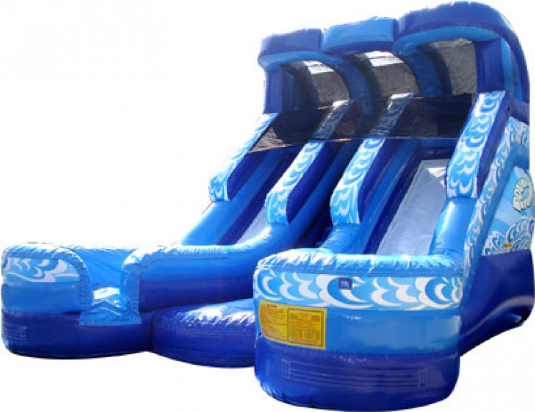 20' Double Splash Water Slide